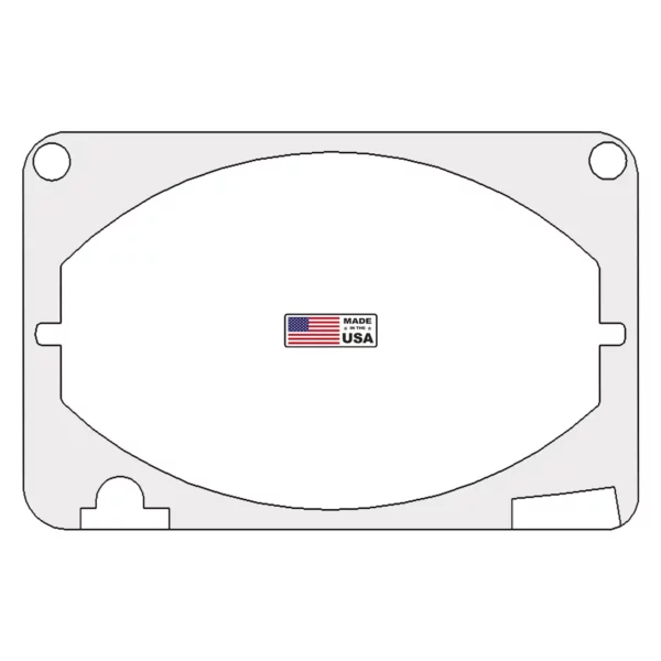 RF303 1963 1964 Galaxie Dash Pad Speaker Grill Diagram 1