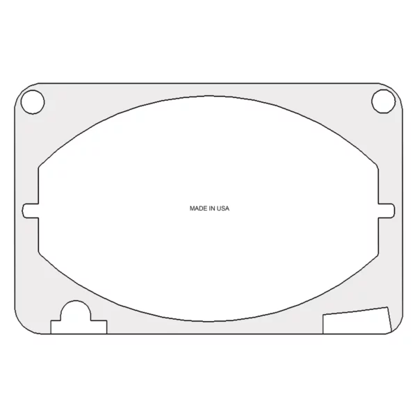 RF303 1963 1964 Galaxie Dash Pad Speaker Grill Diagram