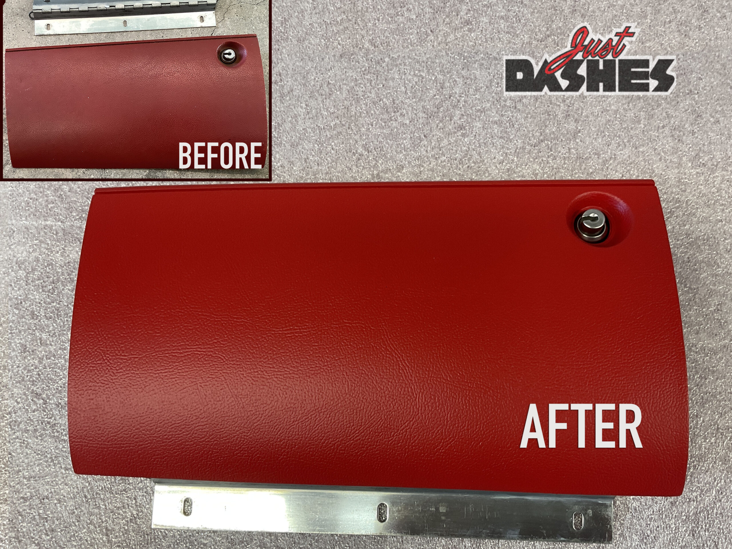 70 Challenger Glove Box Door Restoration