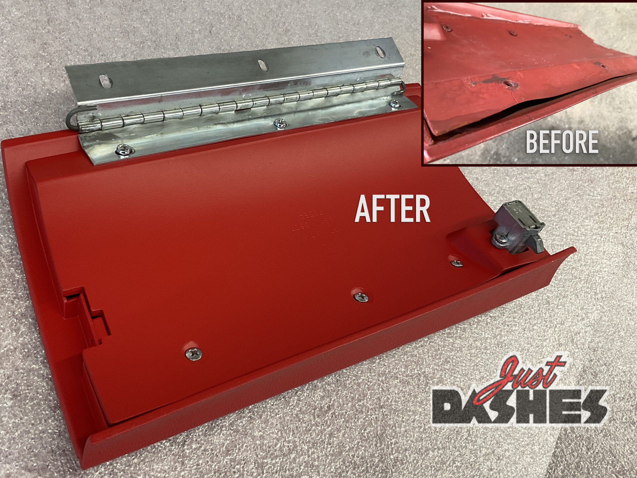 70 Challenger Glove Box Door Restoration