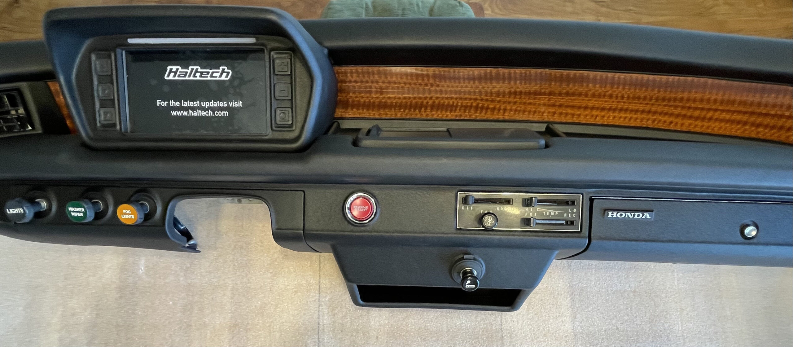 72 Honda Civic Custom RestoMod Dashboard